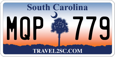 SC license plate MQP779