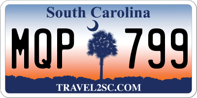 SC license plate MQP799