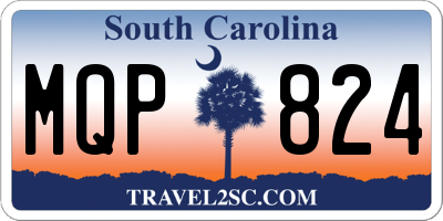 SC license plate MQP824