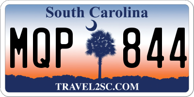 SC license plate MQP844