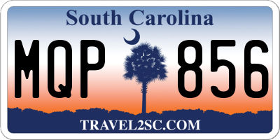 SC license plate MQP856