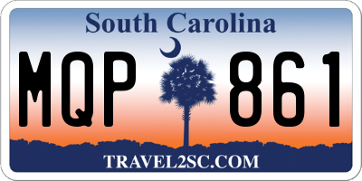 SC license plate MQP861