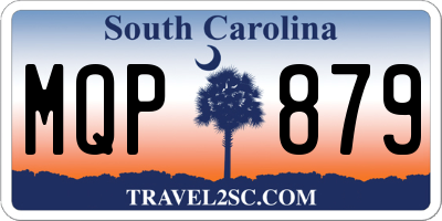 SC license plate MQP879