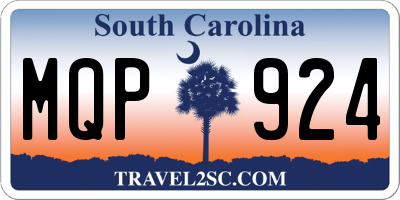 SC license plate MQP924
