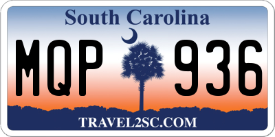 SC license plate MQP936