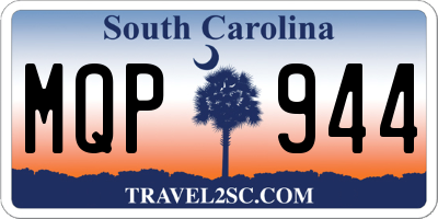 SC license plate MQP944