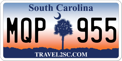 SC license plate MQP955
