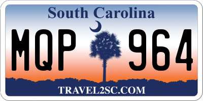 SC license plate MQP964