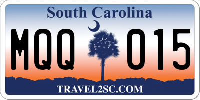 SC license plate MQQ015