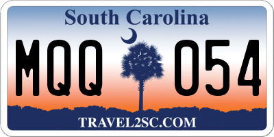 SC license plate MQQ054