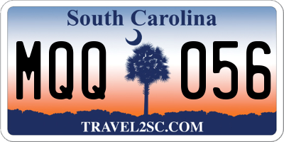 SC license plate MQQ056