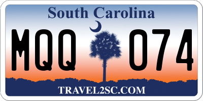 SC license plate MQQ074