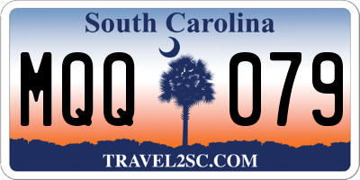 SC license plate MQQ079