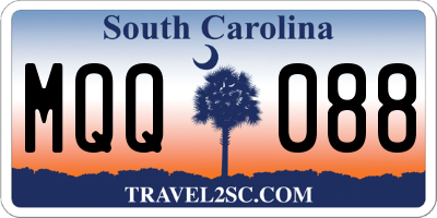 SC license plate MQQ088