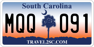 SC license plate MQQ091