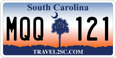SC license plate MQQ121