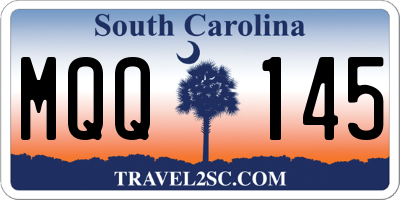 SC license plate MQQ145