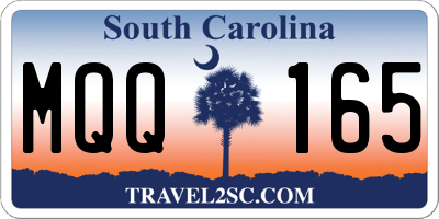 SC license plate MQQ165
