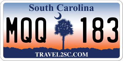 SC license plate MQQ183