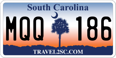 SC license plate MQQ186