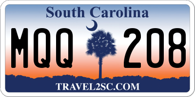 SC license plate MQQ208