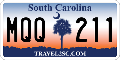 SC license plate MQQ211