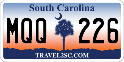SC license plate MQQ226