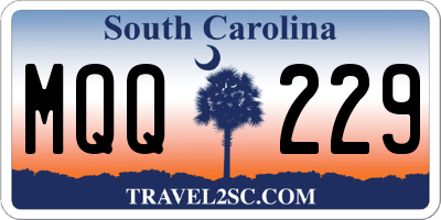 SC license plate MQQ229
