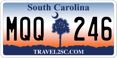 SC license plate MQQ246