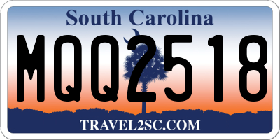 SC license plate MQQ2518
