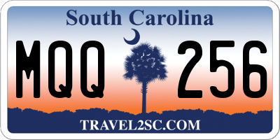 SC license plate MQQ256