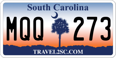 SC license plate MQQ273