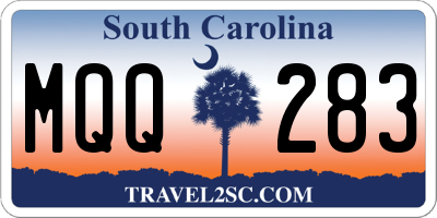 SC license plate MQQ283