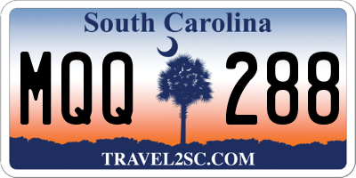 SC license plate MQQ288
