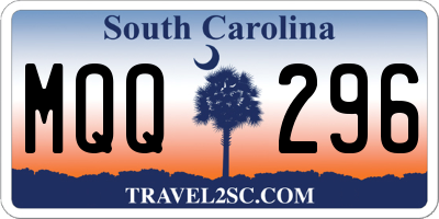 SC license plate MQQ296