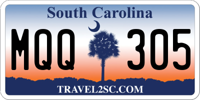 SC license plate MQQ305