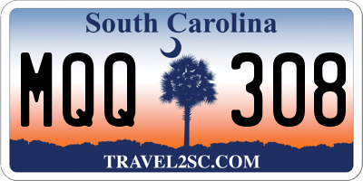 SC license plate MQQ308