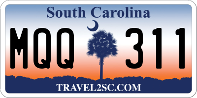 SC license plate MQQ311