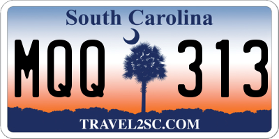 SC license plate MQQ313