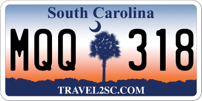 SC license plate MQQ318