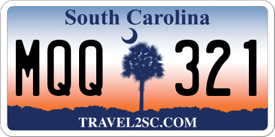 SC license plate MQQ321