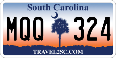 SC license plate MQQ324