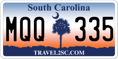 SC license plate MQQ335