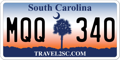 SC license plate MQQ340