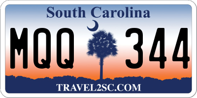 SC license plate MQQ344