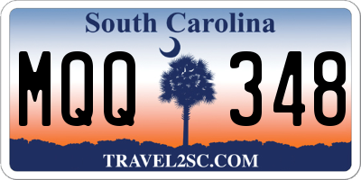 SC license plate MQQ348