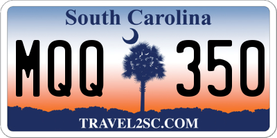 SC license plate MQQ350