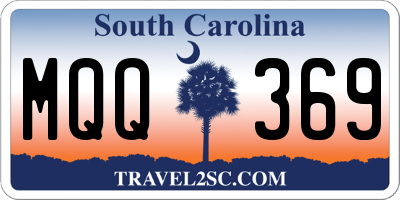 SC license plate MQQ369