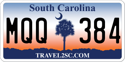 SC license plate MQQ384