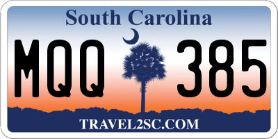 SC license plate MQQ385